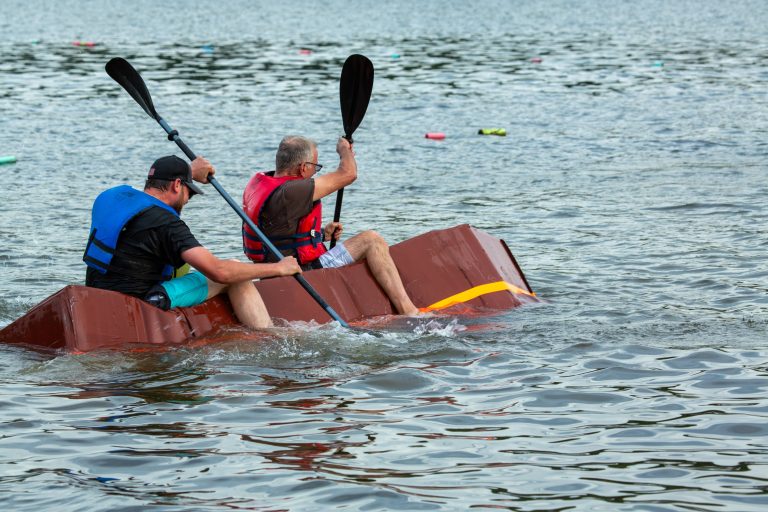 Cardboard Boat Race by the Taft Public Library 2024